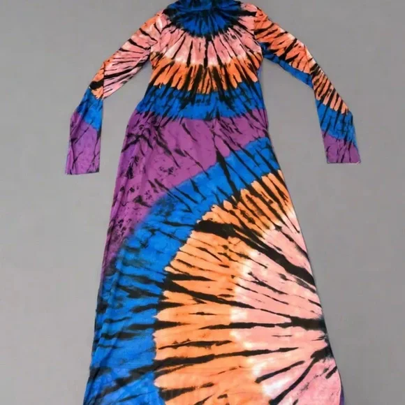 AFRM blue halo placement dress Shaliene. Separate full slip for lining - Picture 4 of 5